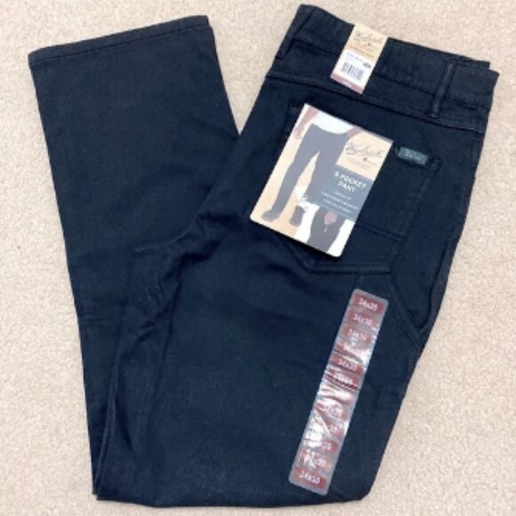 WOOLRICH Men's Straight Fit Stretch 5-Pocket BLACK Pants Size 34x30 - Picture 1 of 9